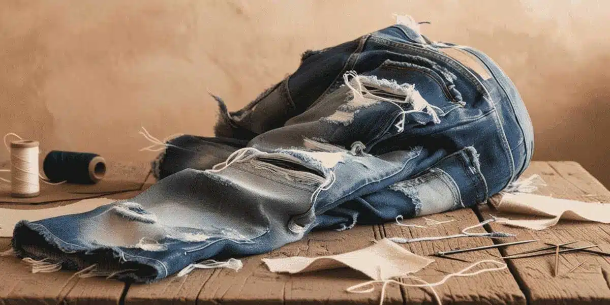 DIY Distressed Jeans